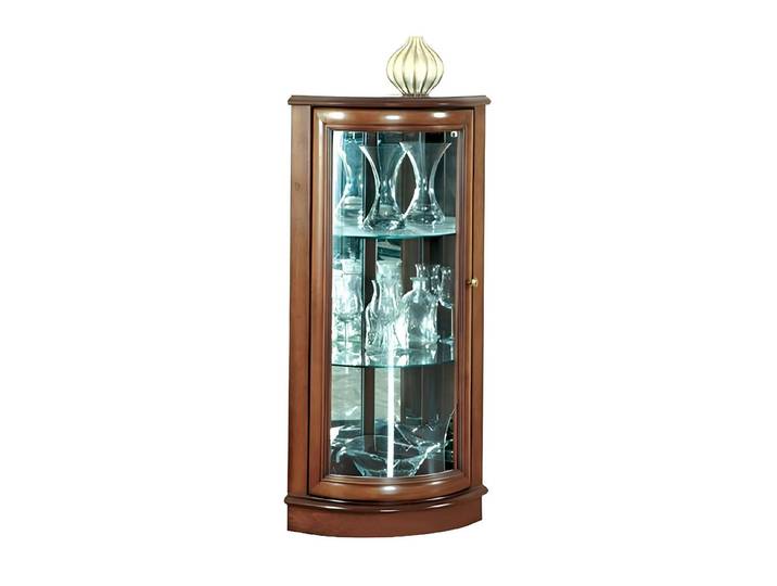 Xlmoebel Eckvitrine Elegante Glasvitrine mit transparentem Design für Sammlerstücke (1-St., Vitrine) Hergestellt in Europa