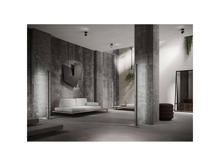 Inlay F1 Linear Stehlampe schwarz/silber - Light-Point LIGHT-POINT Design by Studio F.A. Porsche - Wohnzimmer - Aluminium