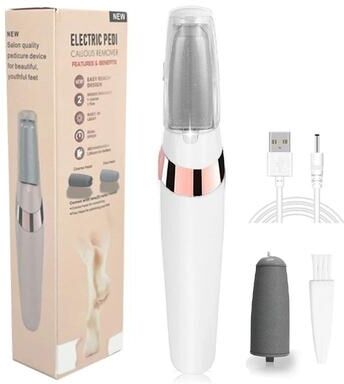 Inspire Select 8 Pcs Electric Foot File Roller Head Replacements Pedicure Callus Remover Refill Wheels For Heel & Dead Skin black