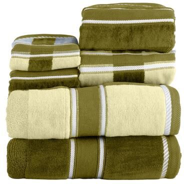 Windsor Home Lavish Home 6 Piece Towel Set - 525GSM Cotton Bathroom Accessories (Red)