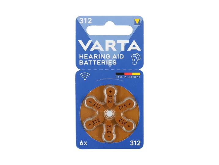Varta Hörgerätebatterien 312 6 Stück