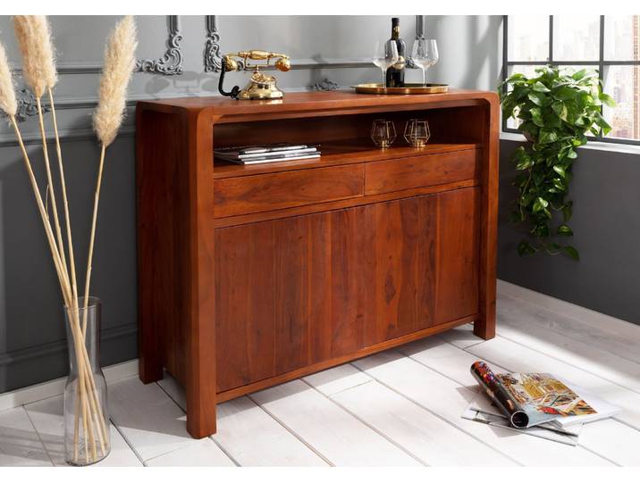 Buffet 120x45 Acacia laqué Miel BUENO #3005