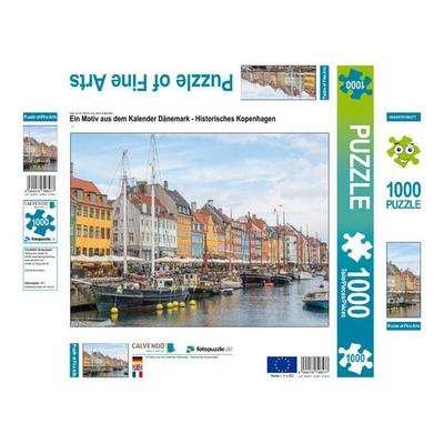 CALVENDO Puzzle Ein Motiv aus dem Kalender Dänemark - Historisches Kopenhagen | 1000 Teile Lege-Größe 64x48cm Foto-Puzzle für glückliche Stunden
