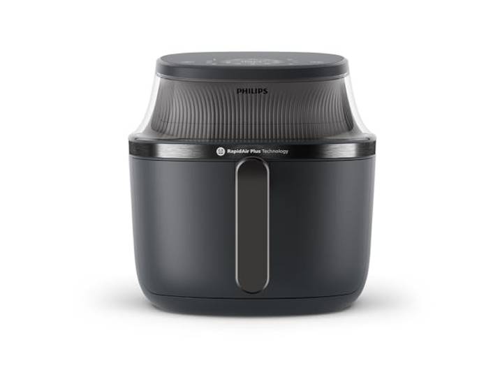 Philips Airfryer 3000 Serie Heißluftfritteuse, Schwarz, 6,2L Sichtfenster, RapidAir Plus Technologie, Touchscreen, 16 Kochfunktionen, HomeID App (NA330/00)
