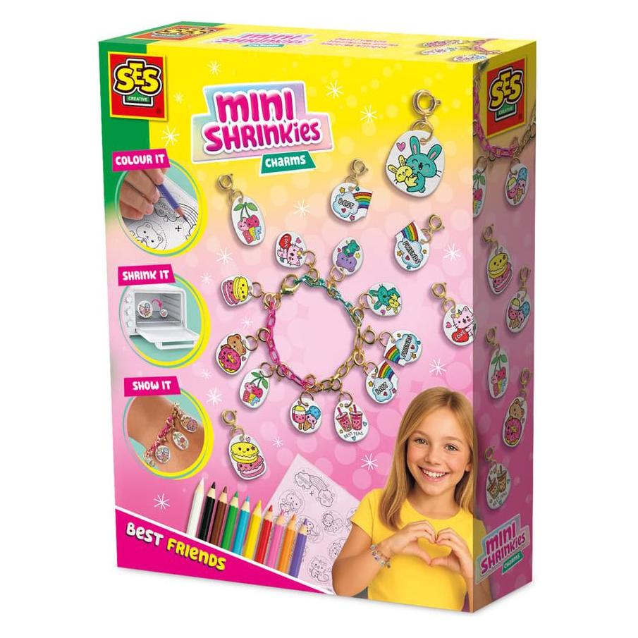 Ses Creative - Mini Shrinkies - Charms Best Friends - Schrumpffolie - Armbänder selber machen - Freu (14174)