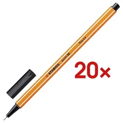 Stabilo 20x Fineliner »point 88« schwarz