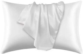 Inspired Finds 100% Natural Mulberry Silk Pillowcase Luxury Real Silk Bedding For Hair & Skin Protection white 20.08x29.53in