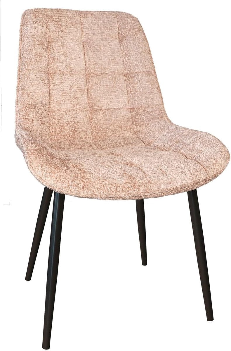 Eetkamerstoel De Vince taupe chenille