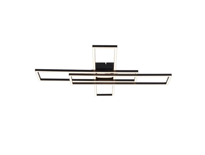 Plafonnier en plastique noir 60x80x7.5cm led intensité variable 56w