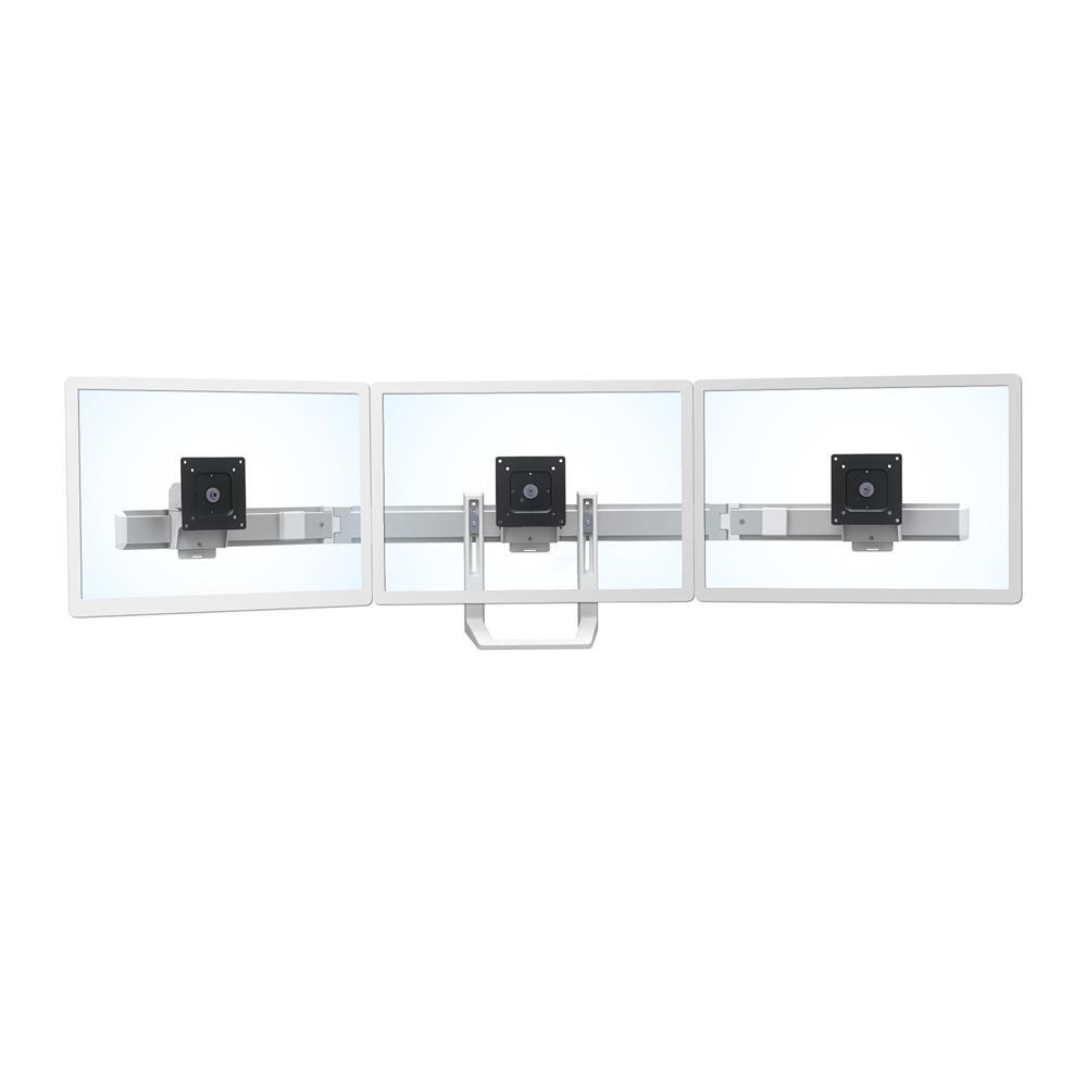 Ergotron HX Tripel Monitorbogen Kit für Erweiterung auf drei Monitore bis 60,96 cm 24 Zoll weiß 98-009-216