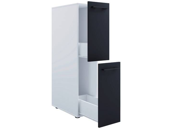 Midischrank Sadilo L Anthrazit/Weiß