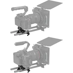 SmallRig 4233 Universal Arca Swiss Height Adjustable Mount Plate Kit, Video Zubehör, Schwarz