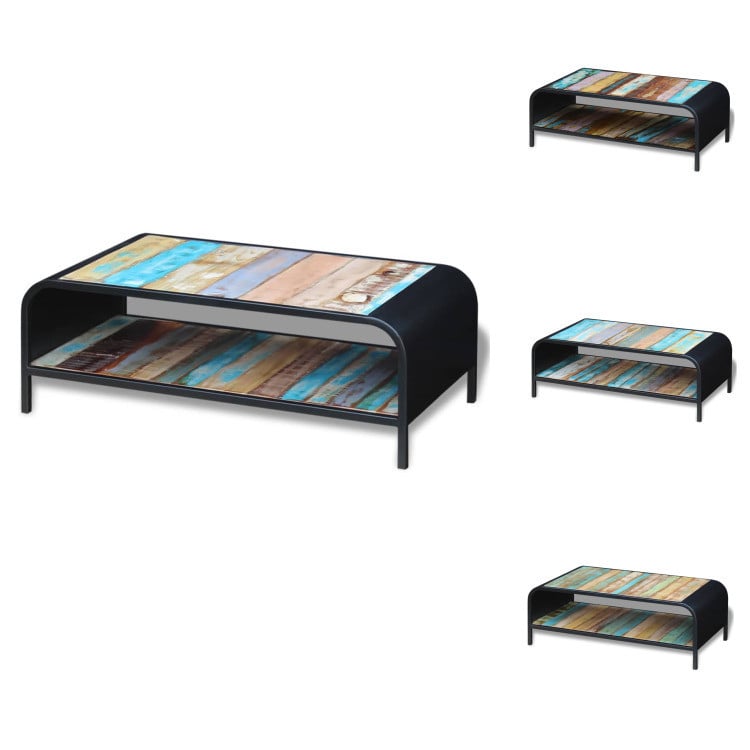 vidaXL Salontafel van gerecycled hout