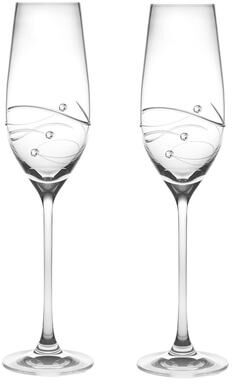 Barski Handmade Glass Champagne Glass (Set of 2)