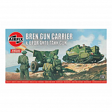 Airfix - Bren Gun Carrier/6PDR Anti-Tank Gun - Vintage Classics - 1:76 - 45 Teile 306309