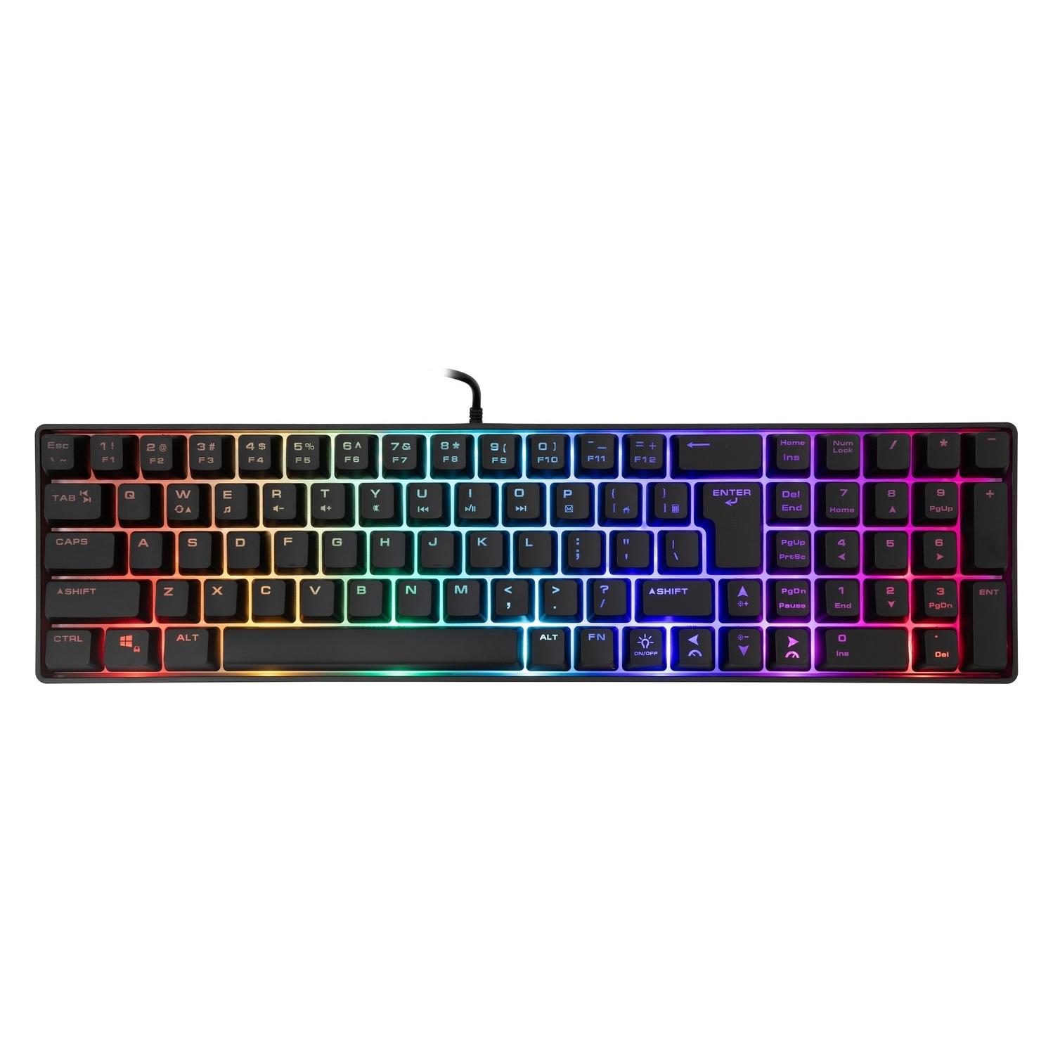 White Shark Shark Gaming membrane Keyboard GLADIUS, US Layout, Black (GK-001114) (US, Kabelgebunden) (GLADIUS-US)