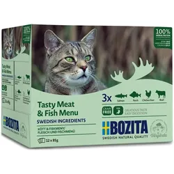 Bozita Fisch & Fleisch Häppchen in Gelee Multibox | 12x 85g