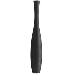 HOME STORY Vase   , schwarz , Polyresin (Kunstharz) , Maße (cm): H: 105  Ø: 17