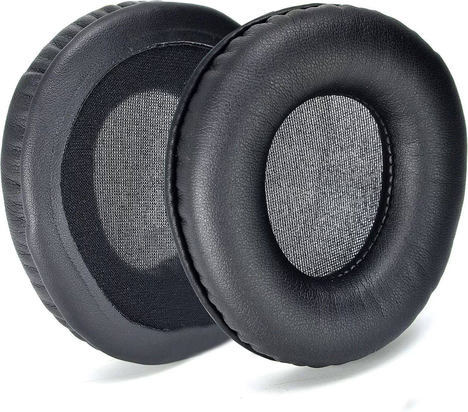 INF 2 Coussinets d'oreille en cuir protéiné noir compatibles avec les casques sans fil JLab Studio Pro