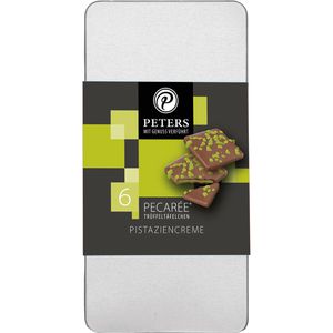 Peters Minischokolade mit Genuss verführt Pecaree, Pistaziencreme, gefüllte Trüffeltäfelchen, 6 Stück, 63 g
