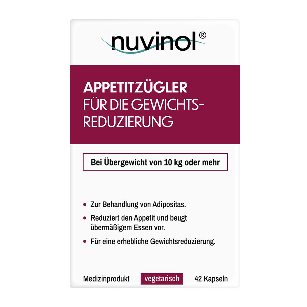 Nuvinol Appetitzügler f.die Gewichtsreduzier.Kaps. 42 St Kapseln