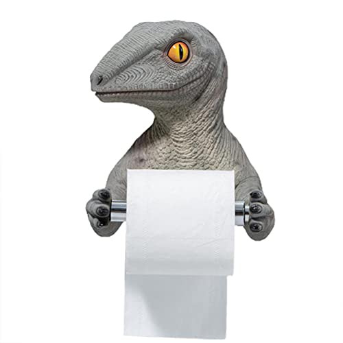 Chiyyak Dinosaurus Toiletpapierhouder - Decoratieve Wandhouder voor Badkamer en Keuken