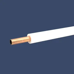 25m Isoliertes CU-Rohr, Isol. schwerentflammbar 9mm - 5/8 1mm (ungebördelt)"