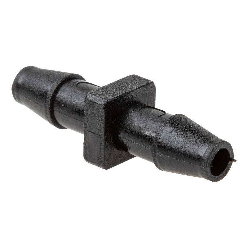 1Tek Origine Raccord de durite Ø 6 droit noir