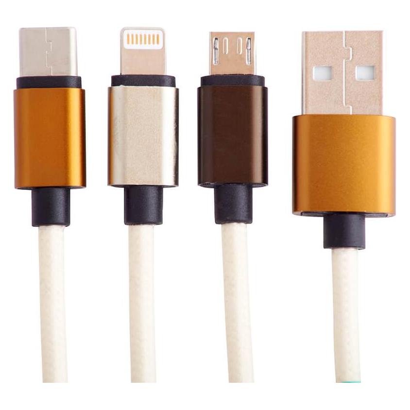 Kaku SQUISHMALLOWS Ladekabel 1,2 m Cam 3in1 USB-C/Micro/Lightning (1.20 m, USB 3.2 Gen 1) (CBSQM-3IN1-CAM)