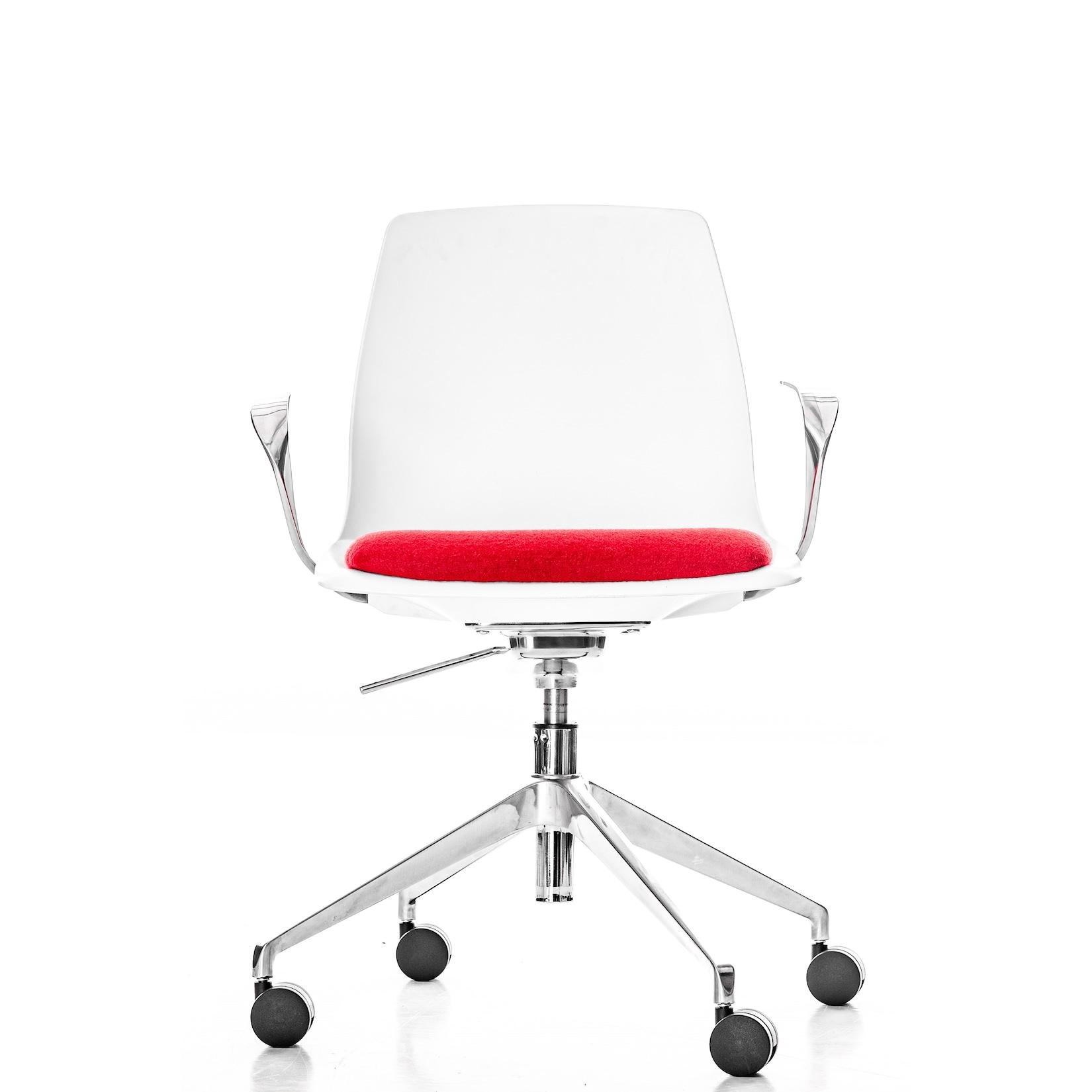 Buerostuhl CHARLOTTE Design in weiss