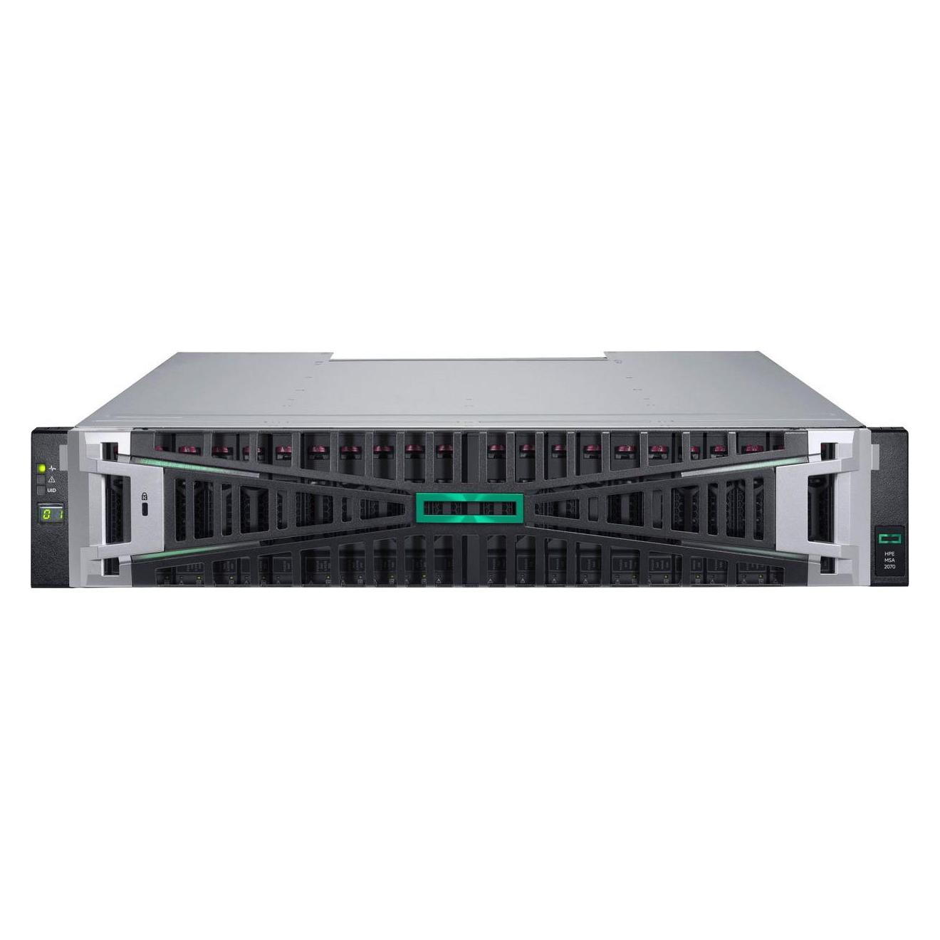 HPE MSA 2070 SFF 2x16Gb FC 4-port Controller Storage Array (Fibre Channel) (P89066-B25)