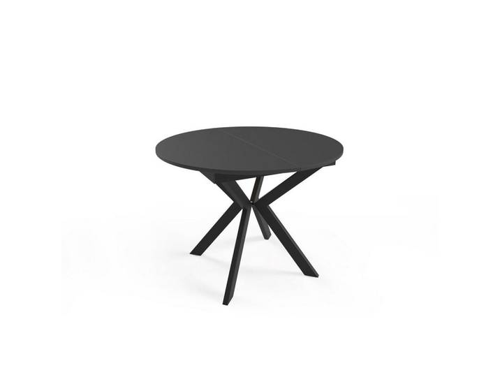 Furnlux Esstisch Leia Schwarz 100x138x78 cm, 100x78x138 cm, Esszimmer, Esstische