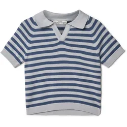 Tchibo - Kinder-Strick-Poloshirt - Kinder - Gr. 110/116 - dunkelblau
