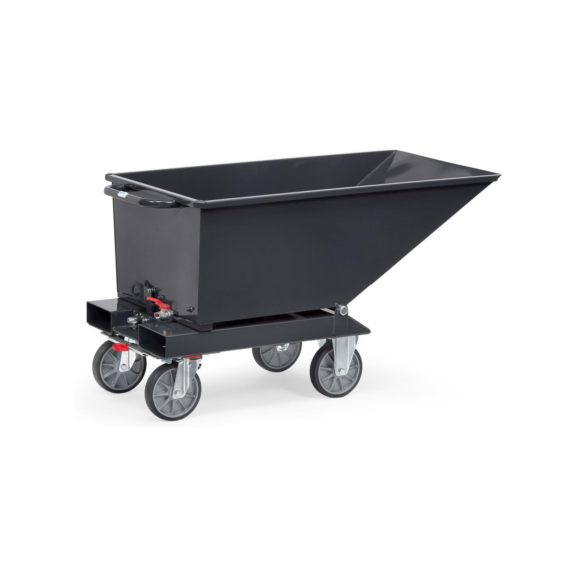 fetra Muldenkipper 4701 Anthrazitgrau mit Ablasshahn (4701A-7016)