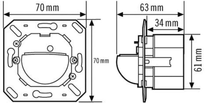 ESYLUX Wandpräsenzmelder 180 Grad PD 180i/R (EM10410017)