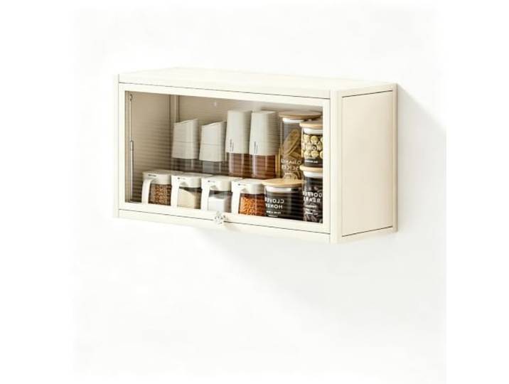 Gtzly Wandmontiertes Gewürzregal, Schmaler Küchen Schrank Kohlenstoffstahl Tragfähigkeit 40 kg, Montage Ohne Bohren, Befestigungsmaterial, Zuhause, Wohnmobil, Waschküche(20*12*7in/50*30*17cm)