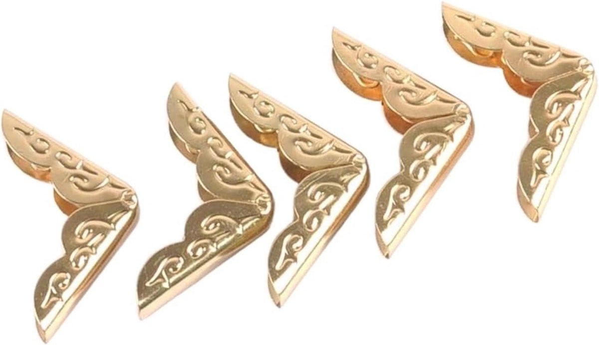 20 stuks Fotohoekjes voor Boeken - Scrapbooking Album Hoeken - Metalen Constructie - Meerkleurig