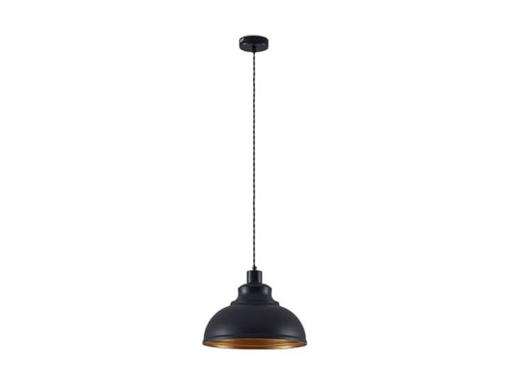 Lindby hanglamp 'Albertine' (vintage) in Zwart uit overige metaal o.a. voor woon-/ eetkamer - Pendellamp, hangverlichting, eettafel lamp
