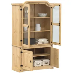 vidaXL, Vitrine + Buffetschrank, Kaconita (42 x 103.50 x 180 cm)