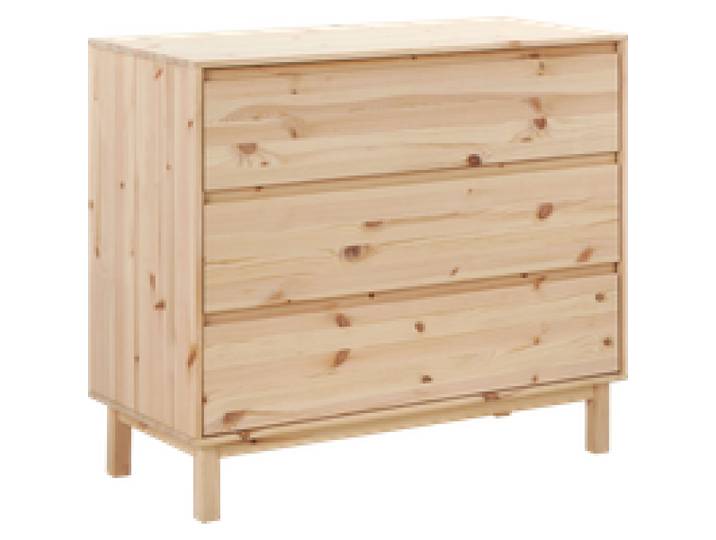Commode pin massif 3 tiroirs Elie