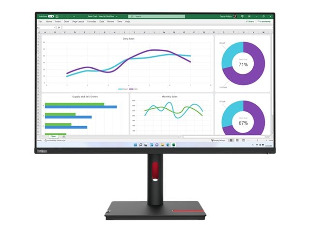 Lenovo ThinkVision T32h-30 31.5 Zoll WQHD IPS Panel 16:9 Monitor