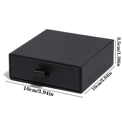 Luxury Drawer Style Jewelry Box Elegant Black Gift Packaging 5