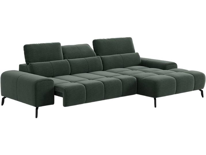 Ecksofa SWISS HOME STYLE THEO II Stoff olivgrün