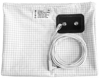 Inspired Living Premium Conductive Grounding Sheet 10% Silver Fiber Antistatic Sleep & Well Being Bedding white With Us Plug 39.0 74.8 In