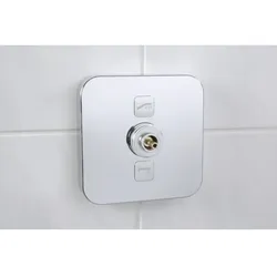Kludi Push Fertigmontageset 389110538 Unterputz-Brause-Thermostatarmatur, eckig, chrom
