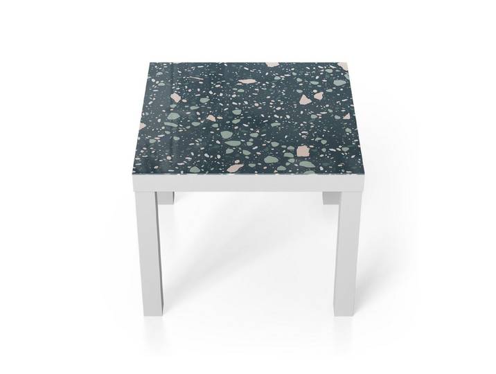 DEQORI Couchtisch 'Grüner Terrazzo', Glas Beistelltisch Glastisch modern