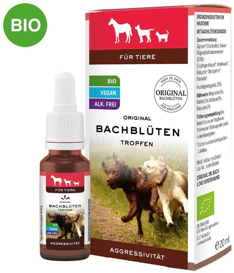Bachblüten Tiere Tropfen Aggressivität
