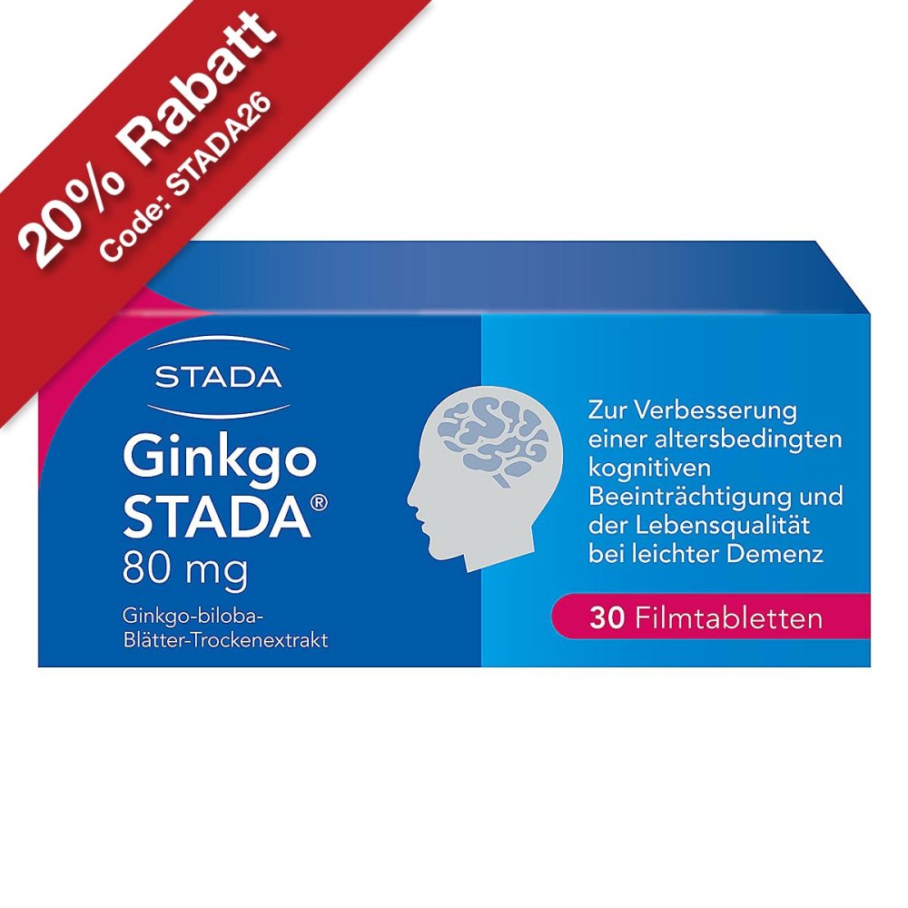 STADA Consumer Health Deutschland GmbH Ginkgo Biloba STADA 80 mg Filmtabletten 11538843