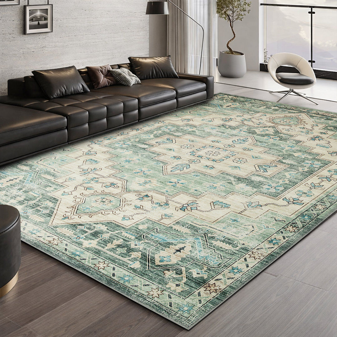 MOONLIGHT BEDDING Vintage Oriental Area Rug – Living Room Large Rug for Cozy and Stylish Space Ember Rectangle 200 x 290 cm