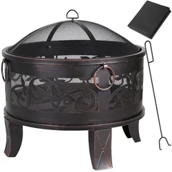 Gardebruk Gardebruk Feuerstelle Stahl rund  67cm schwarz